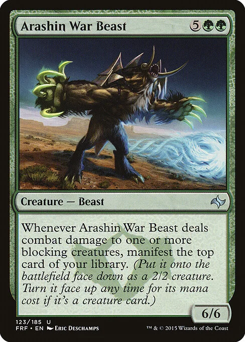Arashin War Beast, carta Magic di tipo Creature — Beast illustrata da Eric Deschamps