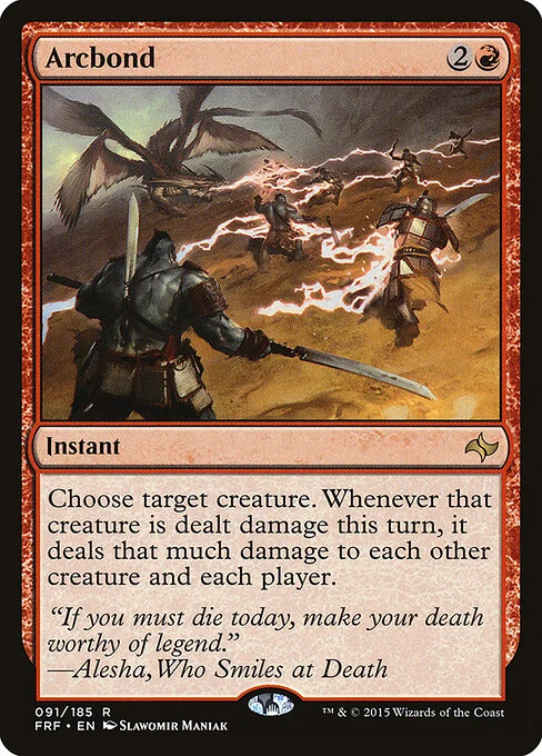 Arcbond, carta Magic di tipo Instant illustrata da Slawomir Maniak