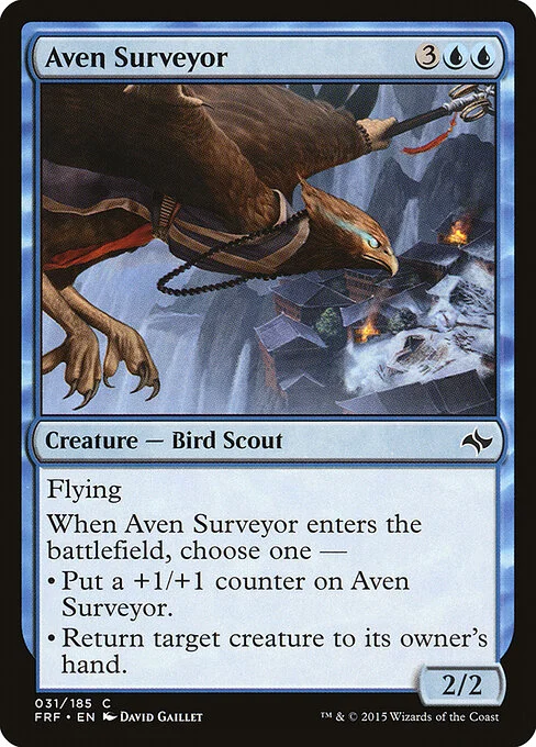 Aven Surveyor, carta Magic di tipo Creature — Bird Scout illustrata da David Gaillet