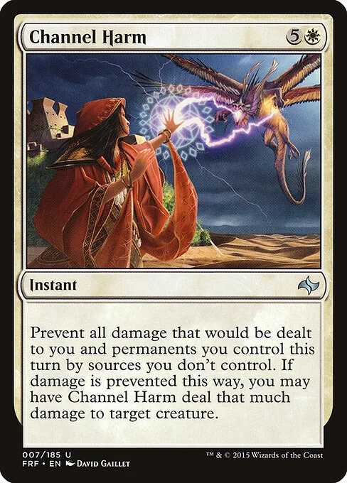 Channel Harm, carta Magic di tipo Instant illustrata da David Gaillet