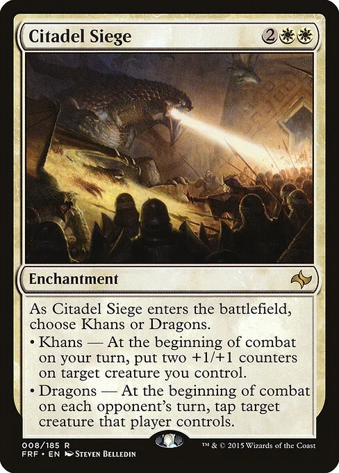 Citadel Siege, carta Magic di tipo Enchantment illustrata da Steven Belledin