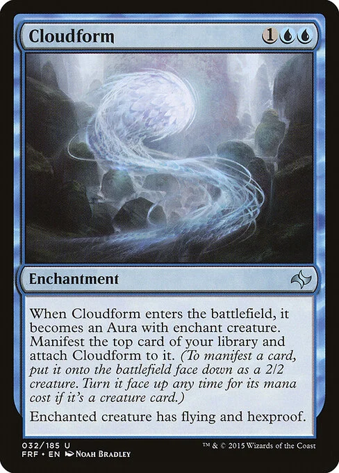 Cloudform, carta Magic di tipo Enchantment illustrata da Noah Bradley
