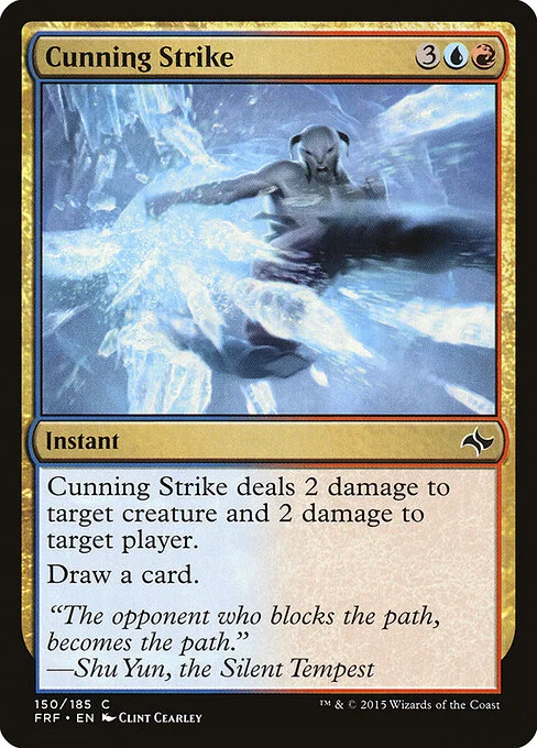 Cunning Strike, carta Magic di tipo Instant illustrata da Clint Cearley