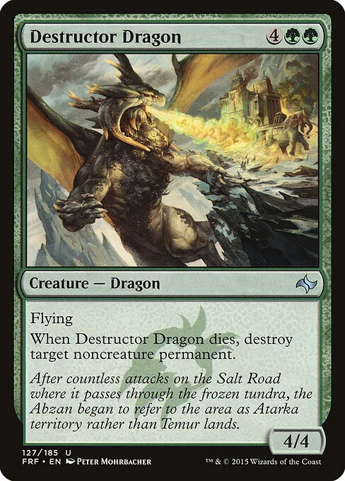 Destructor Dragon, carta Magic di tipo Creature — Dragon illustrata da Peter Mohrbacher