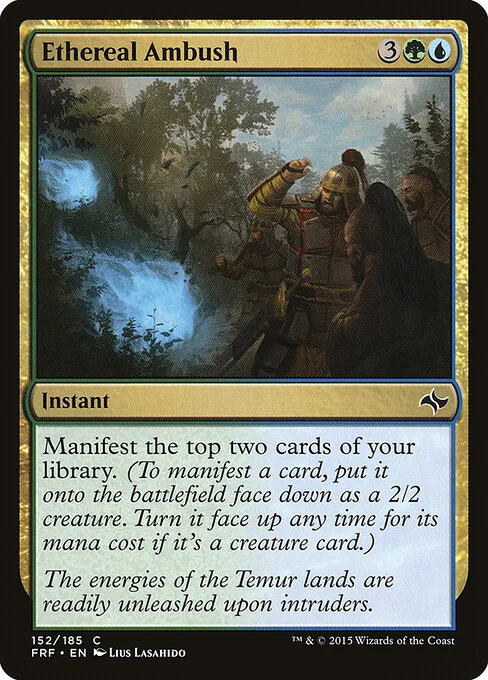 Ethereal Ambush, carta Magic di tipo Instant illustrata da Lius Lasahido