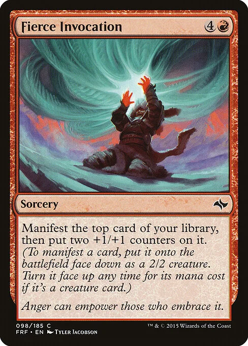Fierce Invocation, carta Magic di tipo Sorcery illustrata da Tyler Jacobson