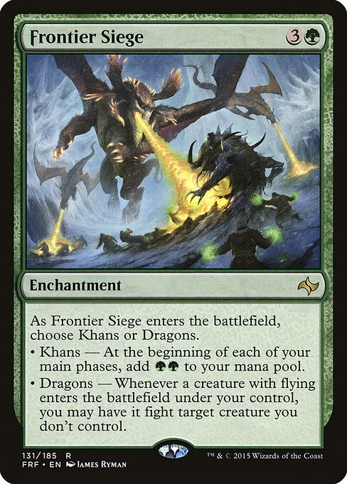 Frontier Siege, carta Magic di tipo Enchantment illustrata da James Ryman