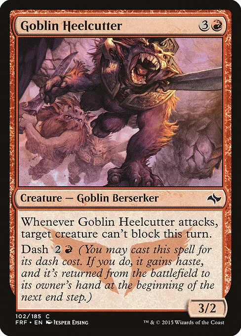 Goblin Heelcutter, carta Magic di tipo Creature — Goblin Berserker illustrata da Jesper Ejsing