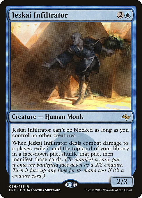 Jeskai Infiltrator, carta Magic di tipo Creature — Human Monk illustrata da Cynthia Sheppard