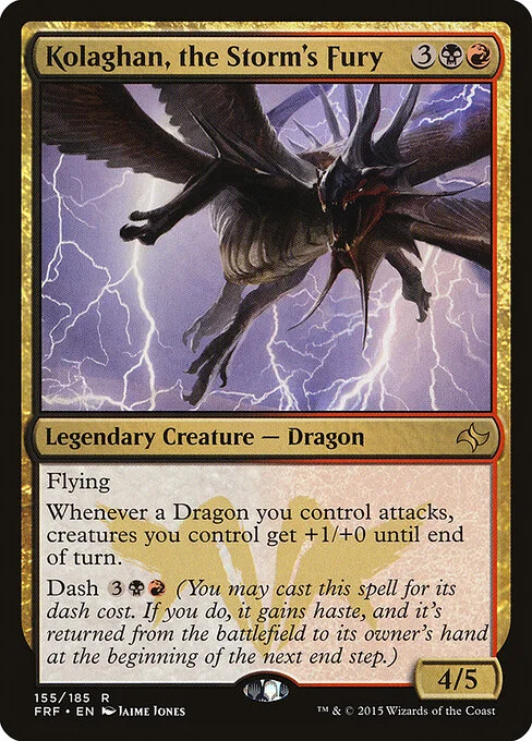 Kolaghan, the Storm's Fury, carta Magic di tipo Legendary Creature — Dragon illustrata da Jaime Jones
