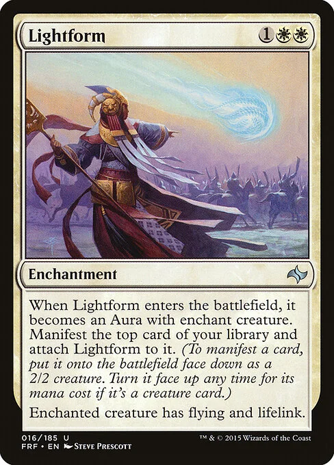 Lightform, carta Magic di tipo Enchantment illustrata da Steve Prescott