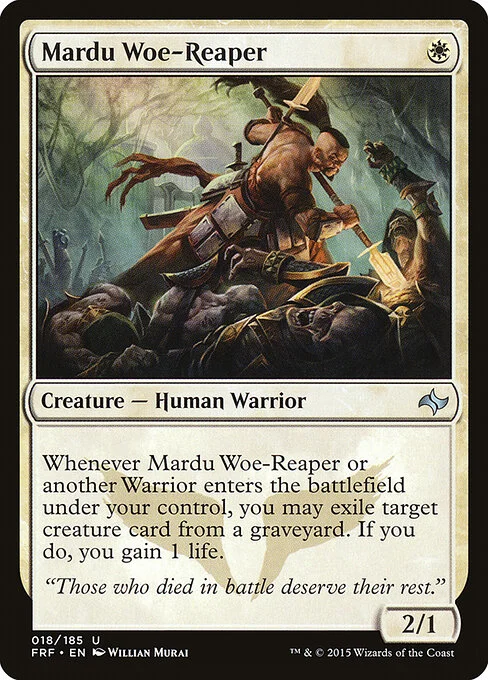 Mardu Woe-Reaper, carta Magic di tipo Creature — Human Warrior illustrata da Willian Murai