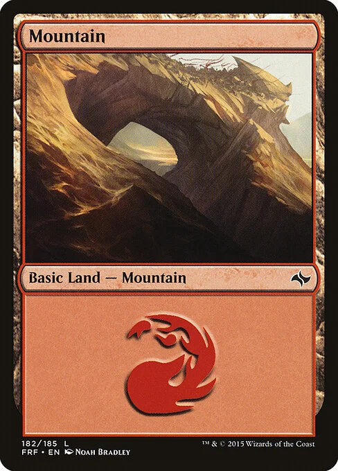 Mountain, carta Magic di tipo Basic Land — Mountain illustrata da Noah Bradley