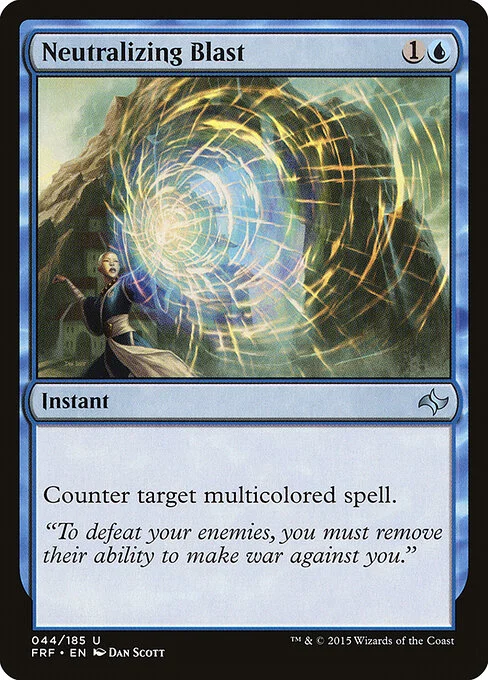 Neutralizing Blast, carta Magic di tipo Instant illustrata da Dan Murayama Scott