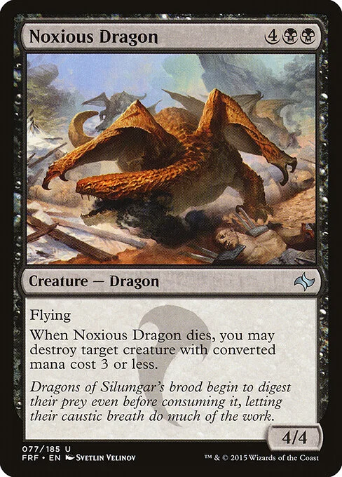 Noxious Dragon, carta Magic di tipo Creature — Dragon illustrata da Svetlin Velinov