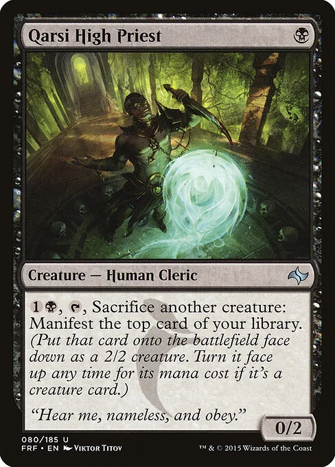 Qarsi High Priest, carta Magic di tipo Creature — Human Cleric illustrata da Viktor Titov