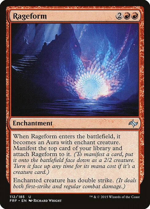 Rageform, carta Magic di tipo Enchantment illustrata da Richard Wright