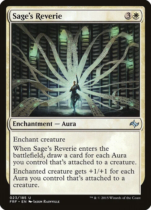 Sage's Reverie, carta Magic di tipo Enchantment — Aura illustrata da Jason Rainville
