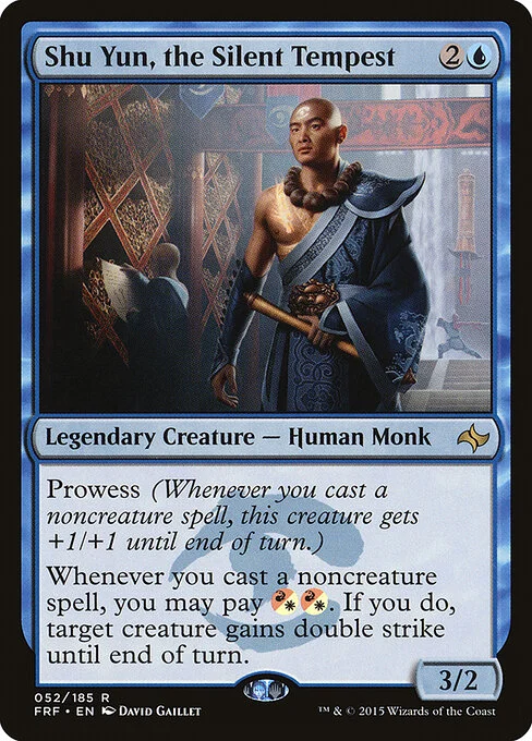 Shu Yun, the Silent Tempest, carta Magic di tipo Legendary Creature — Human Monk illustrata da David Gaillet