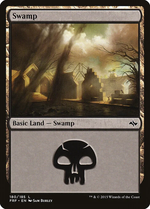 Swamp, carta Magic di tipo Basic Land — Swamp illustrata da Sam Burley
