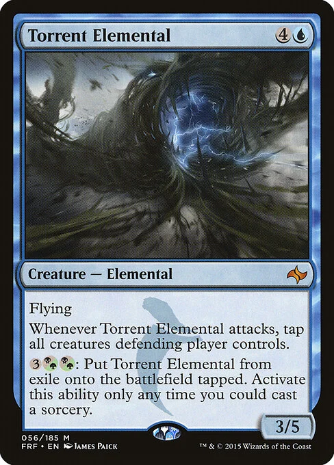 Torrent Elemental, carta Magic di tipo Creature — Elemental illustrata da James Paick