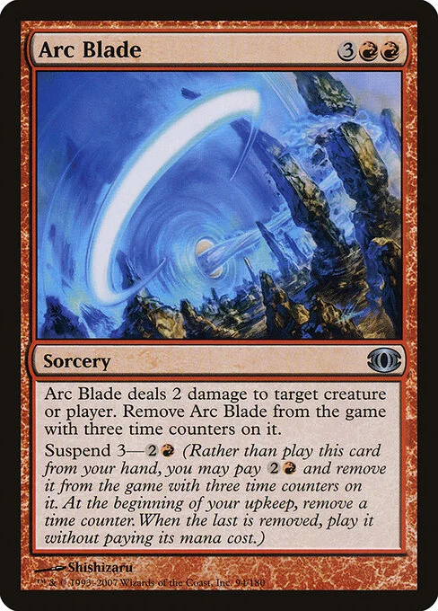 Arc Blade, carta Magic di tipo Sorcery illustrata da Shishizaru
