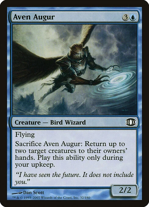 Aven Augur, carta Magic di tipo Creature — Bird Wizard illustrata da Dan Murayama Scott