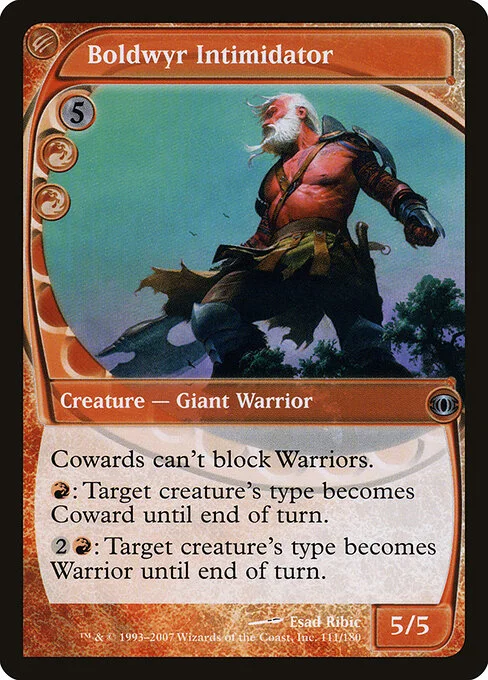 Boldwyr Intimidator, carta Magic di tipo Creature — Giant Warrior illustrata da Esad Ribic