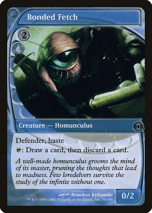 Bonded Fetch, carta Magic di tipo Creature — Homunculus illustrata da Brandon Kitkouski