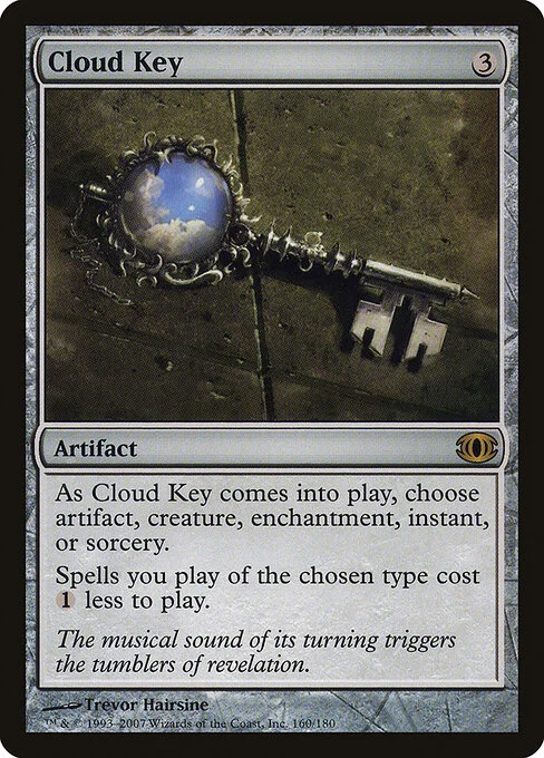 Cloud Key, carta Magic di tipo Artifact illustrata da Trevor Hairsine