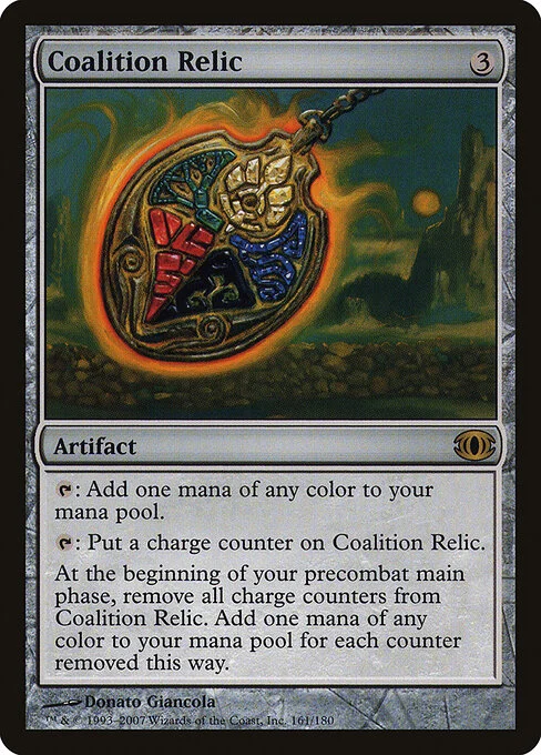 Coalition Relic, carta Magic di tipo Artifact illustrata da Donato Giancola