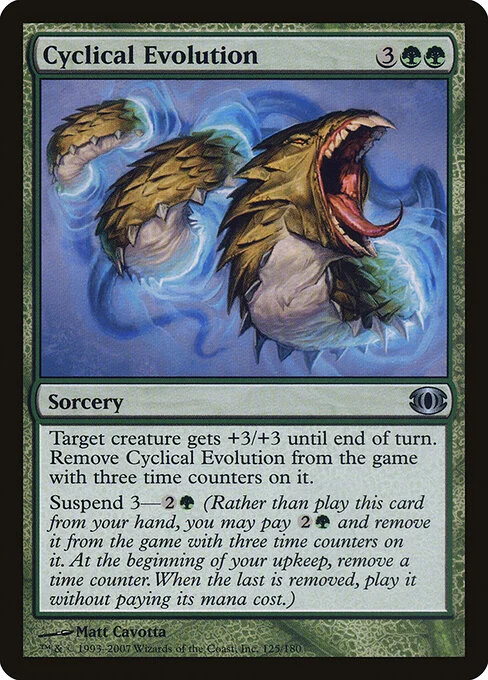Cyclical Evolution, carta Magic di tipo Sorcery illustrata da Matt Cavotta