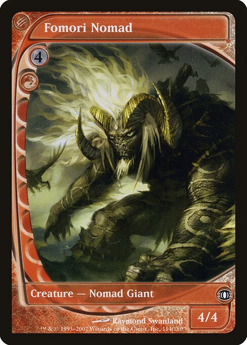 Fomori Nomad, carta Magic di tipo Creature — Nomad Giant illustrata da Raymond Swanland