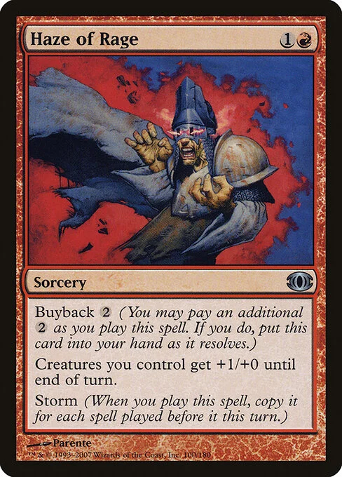 Haze of Rage, carta Magic di tipo Sorcery illustrata da Paolo Parente