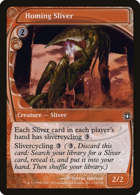 Homing Sliver, carta Magic di tipo Creature — Sliver illustrata da Trevor Hairsine
