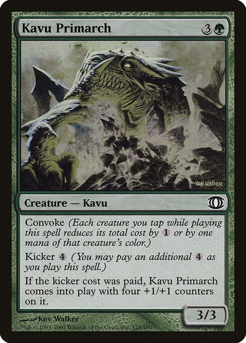 Kavu Primarch, carta Magic di tipo Creature — Kavu illustrata da Kev Walker