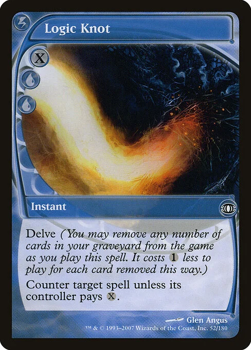 Logic Knot, carta Magic di tipo Instant illustrata da Glen Angus