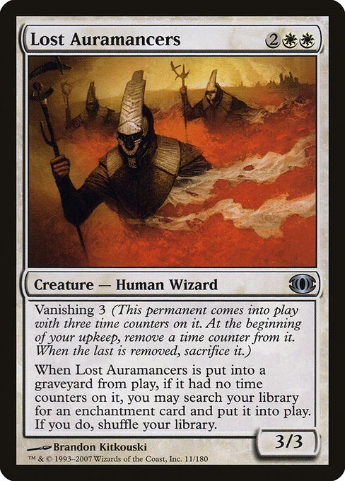 Lost Auramancers, carta Magic di tipo Creature — Human Wizard illustrata da Brandon Kitkouski