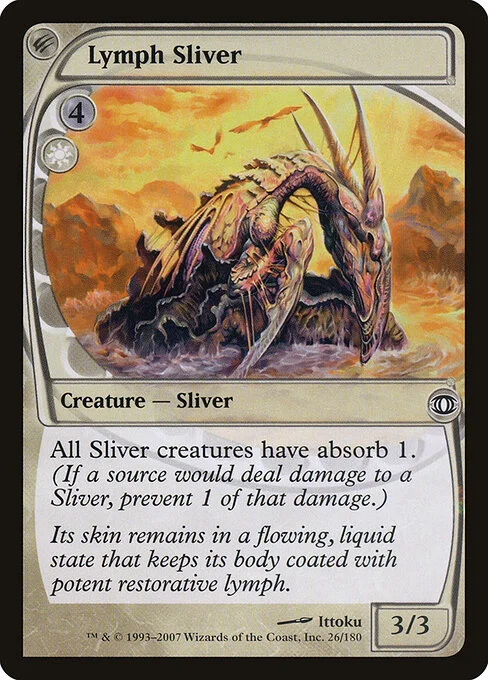 Lymph Sliver, carta Magic di tipo Creature — Sliver illustrata da Ittoku