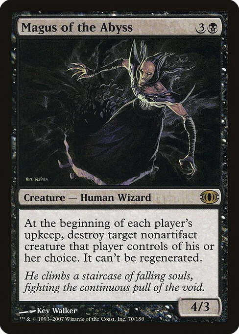 Magus of the Abyss, carta Magic di tipo Creature — Human Wizard illustrata da Kev Walker