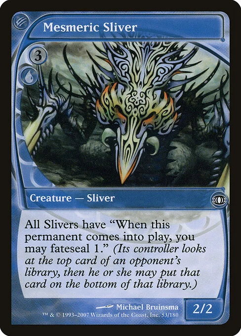 Mesmeric Sliver, carta Magic di tipo Creature — Sliver illustrata da Michael Bruinsma