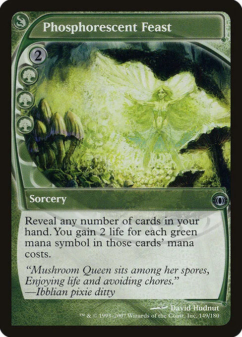 Phosphorescent Feast, carta Magic di tipo Sorcery illustrata da David Hudnut