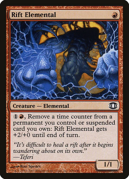 Rift Elemental, carta Magic di tipo Creature — Elemental illustrata da Ron Spears
