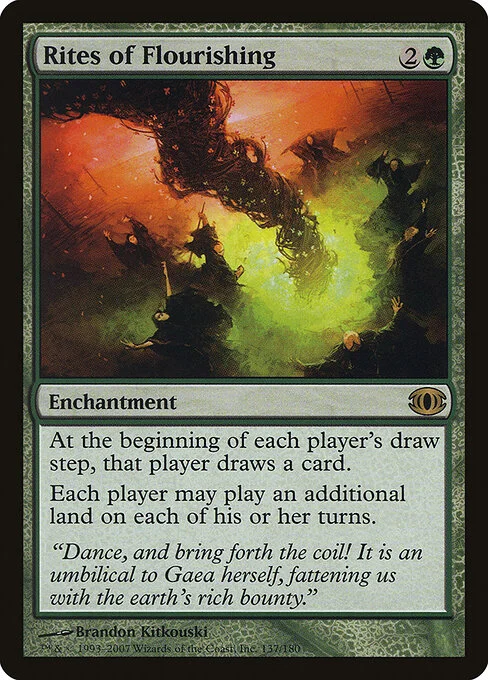 Rites of Flourishing, carta Magic di tipo Enchantment illustrata da Brandon Kitkouski