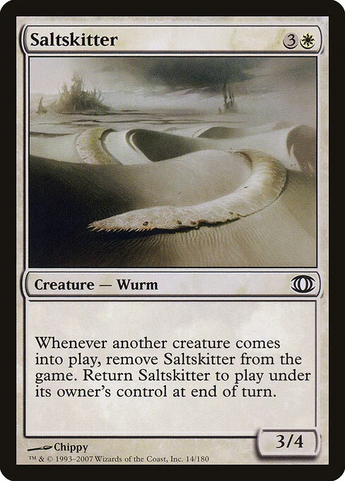 Saltskitter, carta Magic di tipo Creature — Wurm illustrata da Chippy