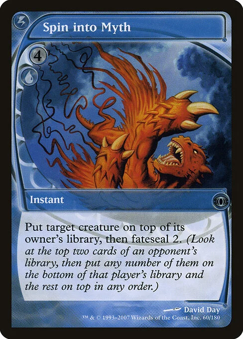 Spin into Myth, carta Magic di tipo Instant illustrata da David Day