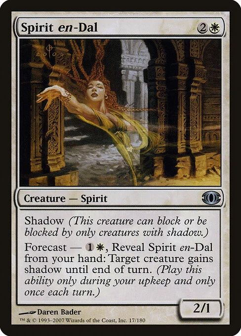Spirit en-Dal, carta Magic di tipo Creature — Spirit illustrata da Daren Bader