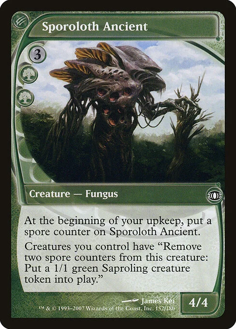 Sporoloth Ancient, carta Magic di tipo Creature — Fungus illustrata da James Kei