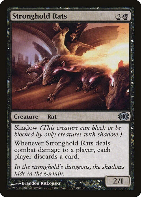 Stronghold Rats, carta Magic di tipo Creature — Rat illustrata da Brandon Kitkouski