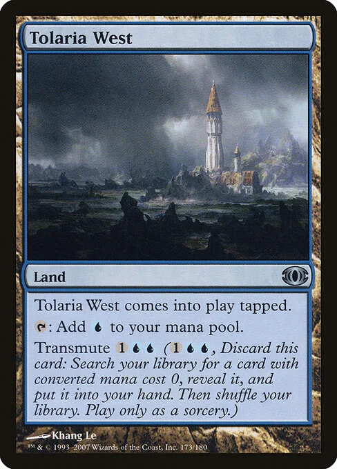 Tolaria West, carta Magic di tipo Land illustrata da Khang Le
